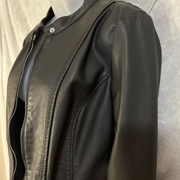 Kenneth Cole Faux Leather Jacket, Size Large - Picture 2 of 10